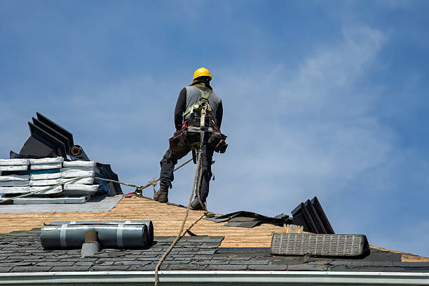 Professional Roof Replacement technician working in Shasta Lake, CA